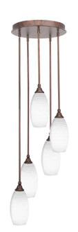 Empire Five Light Pendalier in Bronze (200|2145-BRZ-4041)