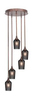 Empire Five Light Pendalier in Bronze (200|2145-BRZ-4252)