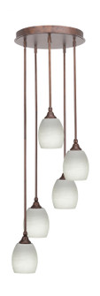 Empire Five Light Pendalier in Bronze (200|2145-BRZ-615)