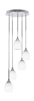 Empire Five Light Pendalier in Chrome (200|2145-CH-4021)