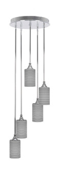 Empire Five Light Pendalier in Chrome (200|2145-CH-4062)