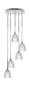 Empire Five Light Pendalier in Chrome (200|2145-CH-500)