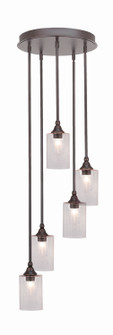 Empire Five Light Pendalier in Dark Granite (200|2145-DG-300)