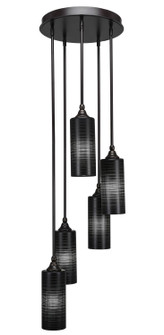Empire Five Light Cluster Pendalier in Dark Granite (200|2145-DG-4099)