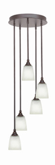 Empire Five Light Pendalier in Dark Granite (200|2145-DG-460)