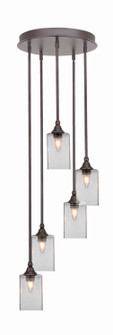 Empire Five Light Pendalier in Dark Granite (200|2145-DG-530)