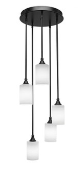 Empire Five Light Cluster Pendalier in Matte Black (200|2145-MB-4061)