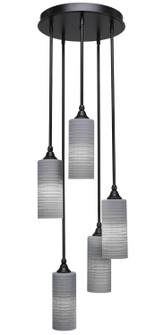 Empire Five Light Cluster Pendalier in Matte Black (200|2145-MB-4092)