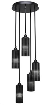 Empire Five Light Cluster Pendalier in Matte Black (200|2145-MB-4099)