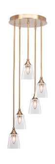 Empire Five Light Pendalier in New Age Brass (200|2145-NAB-461)