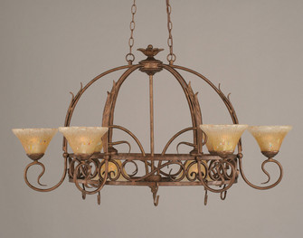 Leaf Eight Light Pot Rack in Bronze (200|216-BRZ-750)