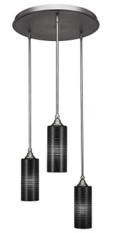 Empire Three Light Cluster Pendalier in Brushed Nickel (200|2183-BN-4099)