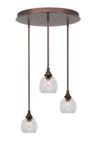 Empire Three Light Pendalier in Bronze (200|2183-BRZ-4100)