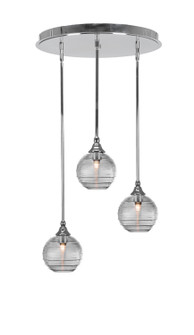 Empire Three Light Pendalier in Chrome (200|2183-CH-5120)