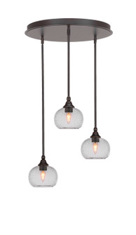 Empire Three Light Pendalier in Dark Granite (200|2183-DG-202)