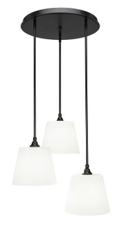 Empire Three Light Pendalier in Dark Granite (200|2183-DG-4081)