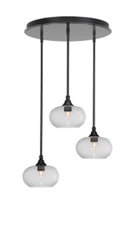 Empire Three Light Pendalier in Matte Black (200|2183-MB-204)