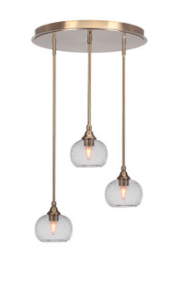 Empire Three Light Pendalier in New Age Brass (200|2183-NAB-202)