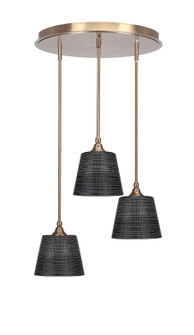 Empire Three Light Pendalier in New Age Brass (200|2183-NAB-4089)