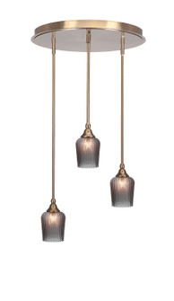 Empire Three Light Pendalier in New Age Brass (200|2183-NAB-4282)