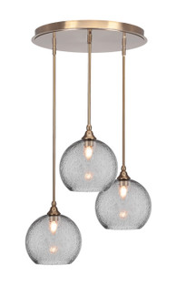 Empire Three Light Pendalier in New Age Brass (200|2183-NAB-4352)
