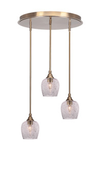 Empire Three Light Pendalier in New Age Brass (200|2183-NAB-4812)