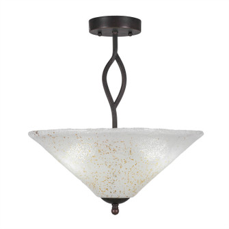 Revo Three Light Semi-Flush Mount in Dark Granite (200|242-DG-714)