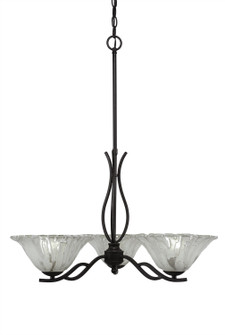 Revo Three Light Chandelier in Dark Granite (200|243-DG-7193)