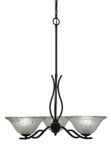 Revo Three Light Chandelier in Dark Granite (200|243-DG-731)