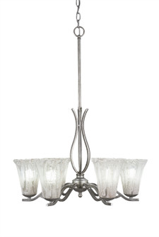 Revo Six Light Chandelier in Aged Silver (200|246-AS-729)
