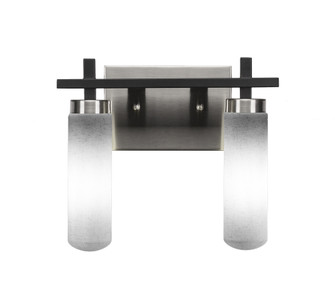 Salinda Two Light Bath Bar in Matte Black & Brushed Nickel (200|2512-MBBN-601)