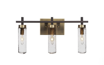 Salinda Three Light Bathroom Lighting in Espresso & Brass (200|2513-ESBR-600)