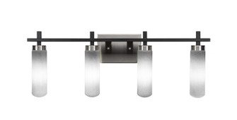 Salinda Four Light Bath Bar in Matte Black & Brushed Nickel (200|2514-MBBN-601)