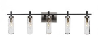 Salinda Five Light Bath Bar in Matte Black & Brushed Nickel (200|2515-MBBN-600)