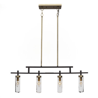 Salinda Four Light Billiard/Island in Espresso & Brass (200|2534-ESBR-600)