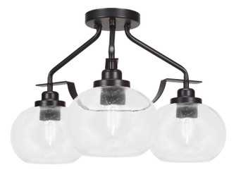 Odyssey Three Light Semi-Flush Mount in Matte Black (200|2607-MB-202)