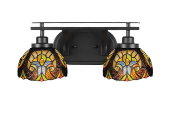 Odyssey Two Light Bathroom in Matte Black (200|2612-MB-9945)