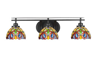Odyssey Three Light Bath Bar in Matte Black (200|2613-MB-9445)