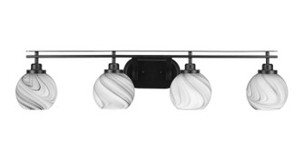 Odyssey Four Light Bath Bar in Matte Black (200|2614-MB-4109)