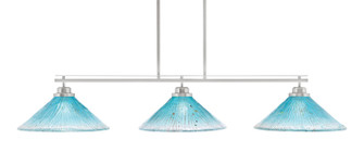 Odyssey Three Light Island Pendant in Brushed Nickel (200|2633-BN-715)