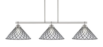 Odyssey Three Light Island Pendant in Brushed Nickel (200|2633-BN-918)