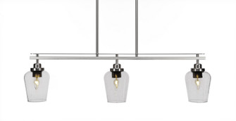 Odyssey Three Light Island Pendant in Brushed Nickel (200|2636-BN-210)