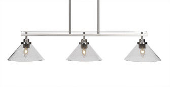 Odyssey Three Light Island Pendant in Brushed Nickel (200|2636-BN-304)