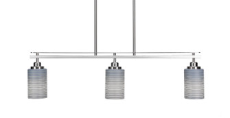 Odyssey Three Light Island Pendant in Brushed Nickel (200|2636-BN-4062)