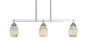 Odyssey Three Light Island Pendant in Brushed Nickel (200|2636-BN-5054)