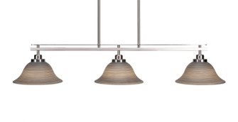 Odyssey Three Light Island Pendant in Brushed Nickel (200|2636-BN-603)