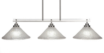 Odyssey Three Light Island Pendant in Brushed Nickel (200|2636-BN-701)