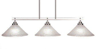 Odyssey Three Light Island Pendant in Brushed Nickel (200|2636-BN-701)