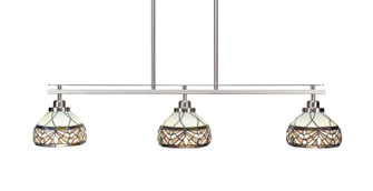 Odyssey Three Light Island Pendant in Brushed Nickel (200|2636-BN-9485)