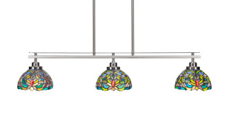 Odyssey Three Light Island Pendant in Brushed Nickel (200|2636-BN-9905)